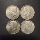 Lot Of 4 Kennedy Half Dollars (2) 1967, (1) 68 and (1) 69 Silver 40% Coins