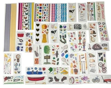 Lot of 37 Loose Mostly Creative Memories Stickers Variety Everyday Stickers
