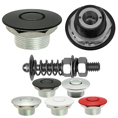 Black 1.25 Inch Pro Series & 2 Inch Stud USA Made Push Button Latch