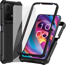 For TCL K32 5G/TCL K33 Case Military Grade Dual-Layer with Screen Protector