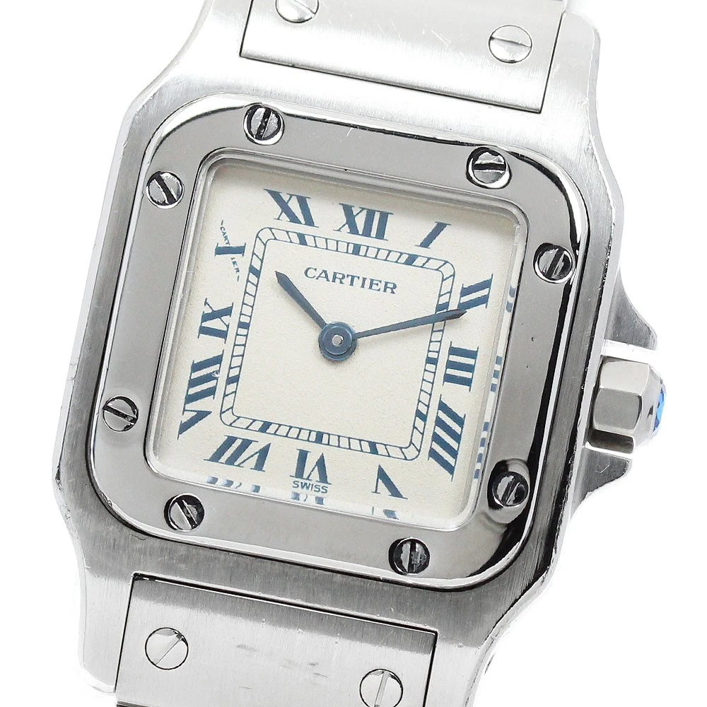 CARTIER Santos GalbeeSM W20017D6 beige Dial Quartz Ladies Watch_910654