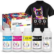 Polytech DTF Ink 6x500ML, Heat Transfer Printing Direct to Film, DTF Transfer...