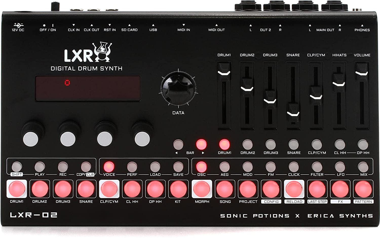 Драм-машина-синтезатор Erica Synths LXR-02