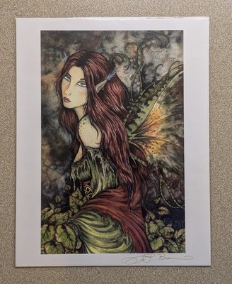 Amy Brown Something Rich & Strange 11x14 art print signed green fairy