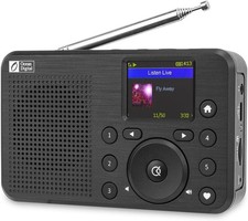 Ocean Digital WR-18 Handheld Portable Internet Radio, FM, Bluetooth Speaker,