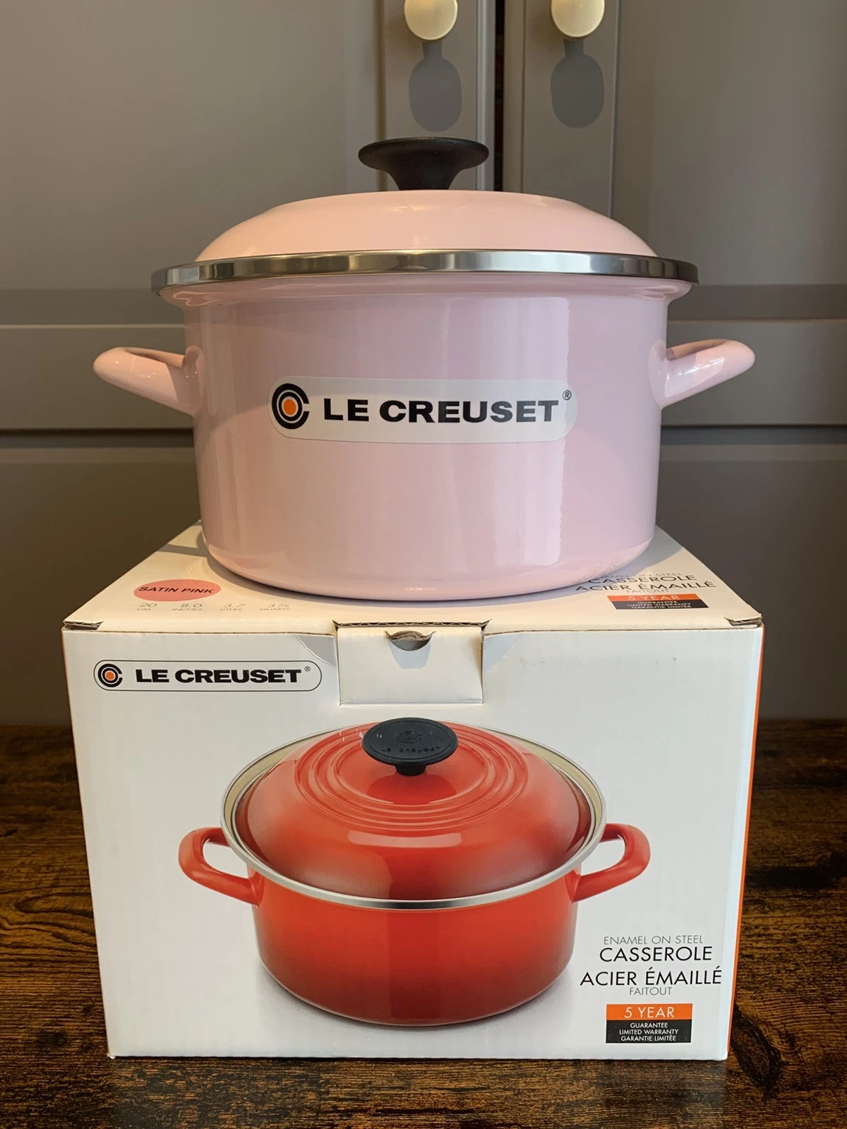 Le Creuset 20cm 8 inches 3.7L Enamel on steel Stockpot - Satin Pink