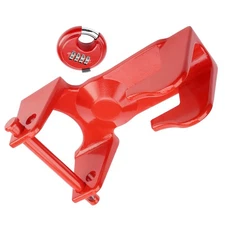 Gooseneck Trailer Lock w/ key lock for RVs Livestock Haulers Trailers Red