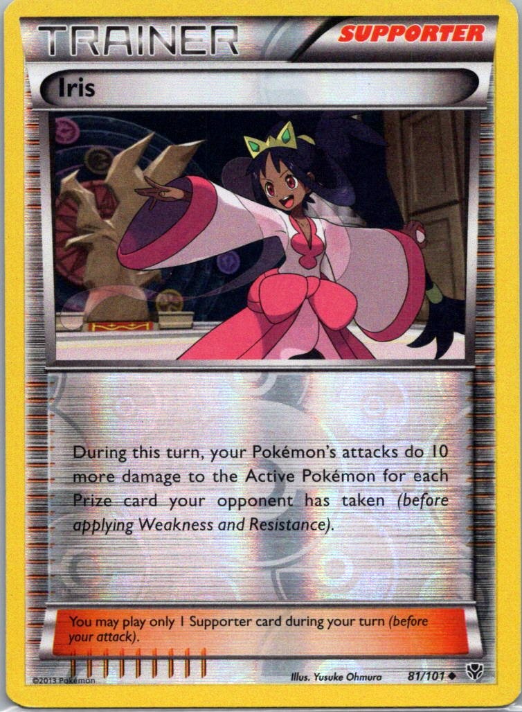 Pokemon TCG Iris 81/101 Plasma Blast Rev Holo LP