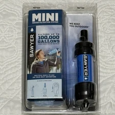 Sawyer products mini water filtration system single blue