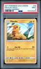 2017 POKEMON SUN & MOON SHINING LEGENDS #28 PIKACHU-HOLO PSA 9