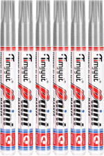 6 Count Silver Paint Pens,Permanent Paint Pens,Never Fade Medium Tip Oil Based P