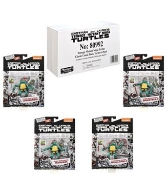 Teenage Mutant Ninja Turtles Classic Comic Book Series Action Figure 4-Pack TMNT