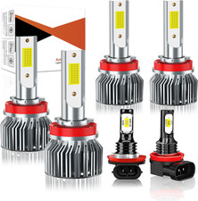 2016-2023 Toyota Tacoma H8 H11 H9 High Low Fog Light Bulbs 6-Pack Compatible