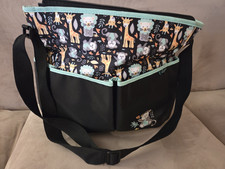 Black and Teal Safari Animal Diaper Bag