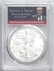 2019 SILVER EAGLE FIRST DAY OF ISSUE PCGS MS70 PRESIDENT TRUMP INAUGURATION