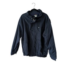 Bulwark FR Flame Resistant Navy Blue Heavy Duty Workwear Utility Coat Size Large