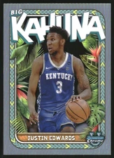 2023-24 Bowman Chrome University Big Kahuna #BK6 Justin Edwards