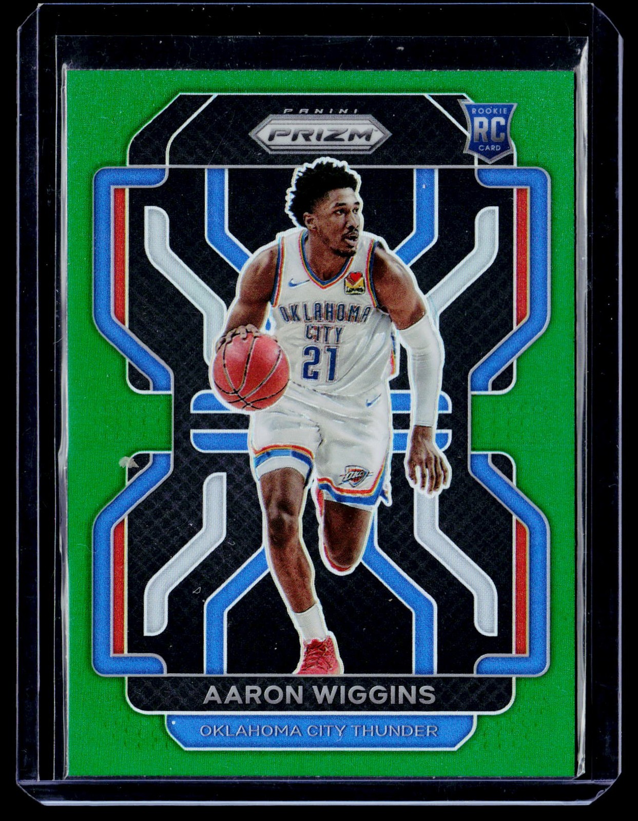 2021-22 Panini Prizm #286 Aaron Wiggins Green RC
