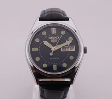 Vintage Seiko 5 Automatic 6309A 17Jewels D/D Japan made Man's Wrist Watch