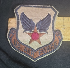 Patch brodé à coudre USAF Air Force Shield Militaria ailes bleues étoile rouge