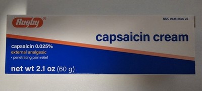 Rugby 0.025% Capsaicin Cream (2.1 oz) Penetrating Arthritis & Joint Pain Relief