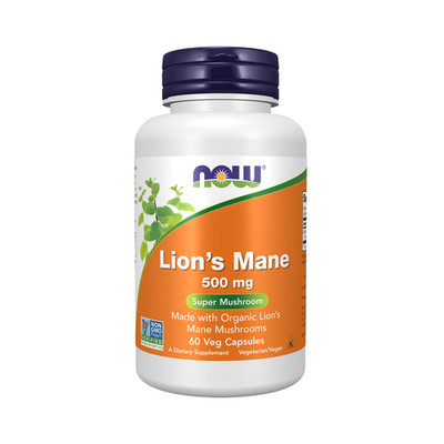 Now Foods Lion's Mane 500mg (60 vcaps) Unflavoured