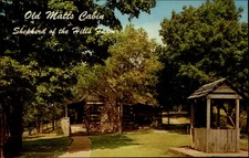 Old Matt's Cabin Shepherd of the Hills Farm Branson Missouri postcard s167