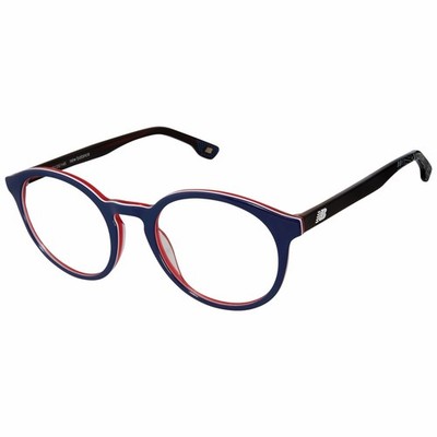 New Balance NB407105 Herren Blau Rund Optische Brille Brillengestell 49mm