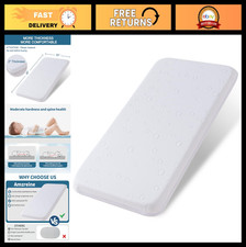 Dual Sided Gel Memory Foam Baby Bassinet Mattress Topper 35"x20"x2" with Soft Co