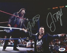 The Nasty Boys Jerry Sags & Jimmy Hart Signed WWE 8x10 Photo PSA/DNA COA Picture