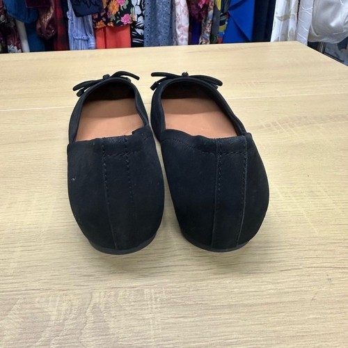 GENTLE SOULS Sailor Bow Ballet Flats Black Suede Comfort Size 6.5 NWOT - Picture 5 of 10