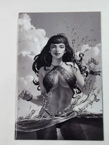 Bettie Page 4 Jung-Geun Yoon Virgin B&W 1:15 Variant Dynamite Entertainment 2020