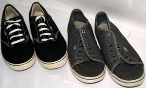 tenis vans mujer gris