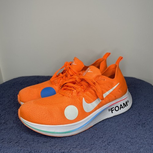 Size 11.5 - Nike Off-White x Zoom Fly Mercurial Flyknit Total Orange