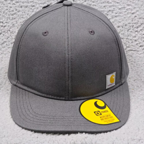Carhartt Baseball Hat Mens Cap Canvas ONE SIZE Gray Force Snap Adjustable NWT