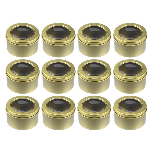Kit 3.5oz Empty Jars With Lids Tins Box Candle Making Cans Travel 1/6/12 Pack - Picture 12 of 12