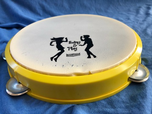 1967 EMENEE Tambourine Original Box Swing and Play Vintage Musical Instrument - Picture 4 of 11