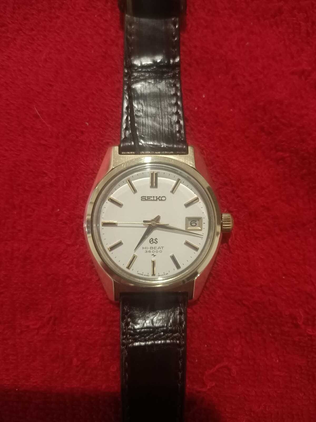 Grand Seiko 4522-8000 Vintage Hi-Beat 36000 Gold Manual Winding Excellent  Cond | eBay