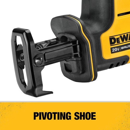DEWALT ATOMIC Reciprocating Saw 20V MAX Brushless Cordless w/ 1.7Ah Starter Kit - Picture 4 of 11