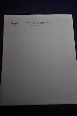 #ad Sinclair Oil Company Letterhead Troy New York $6.95