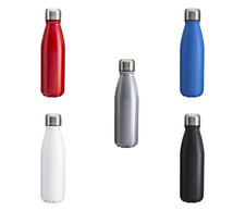 Set Stock Ingrosso 10 30 50 70 100 bottiglie alluminio con tappo acciaio 500ml