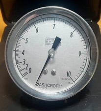 ASHCROFT Duralife 3-15 PSI 4" Pneumatic Pressure Gauge 250-2362-B Made in USA