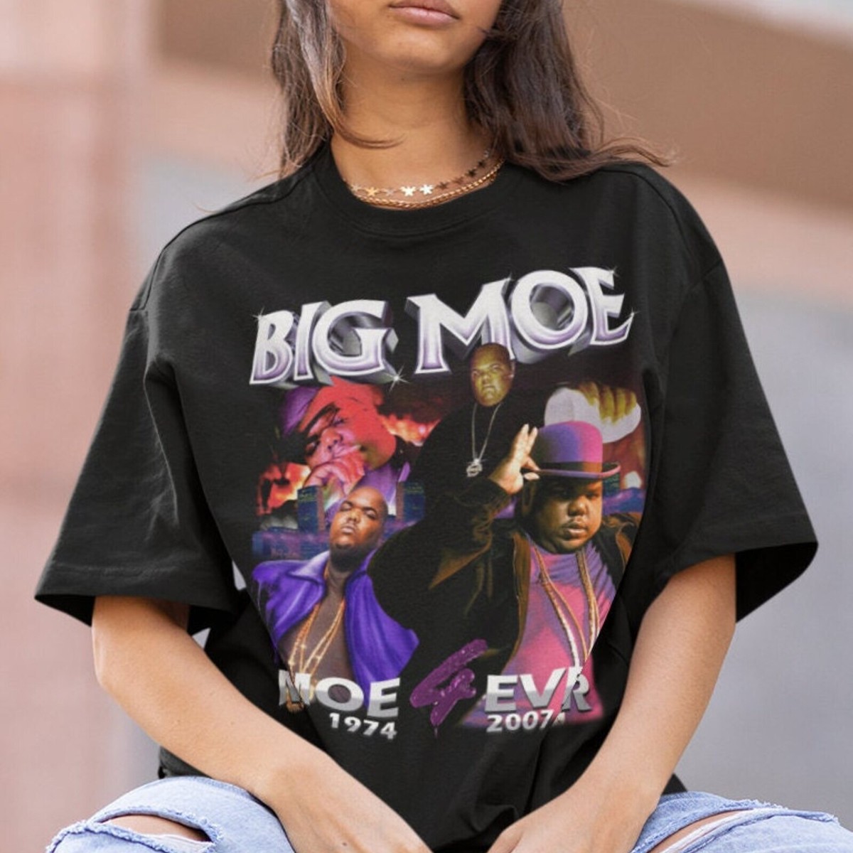 T-shirt Grande Taille Mossimo Big League Tee Marron - Taille L, Coton, Coupe Régulière, Neuf Sans étiquettes
