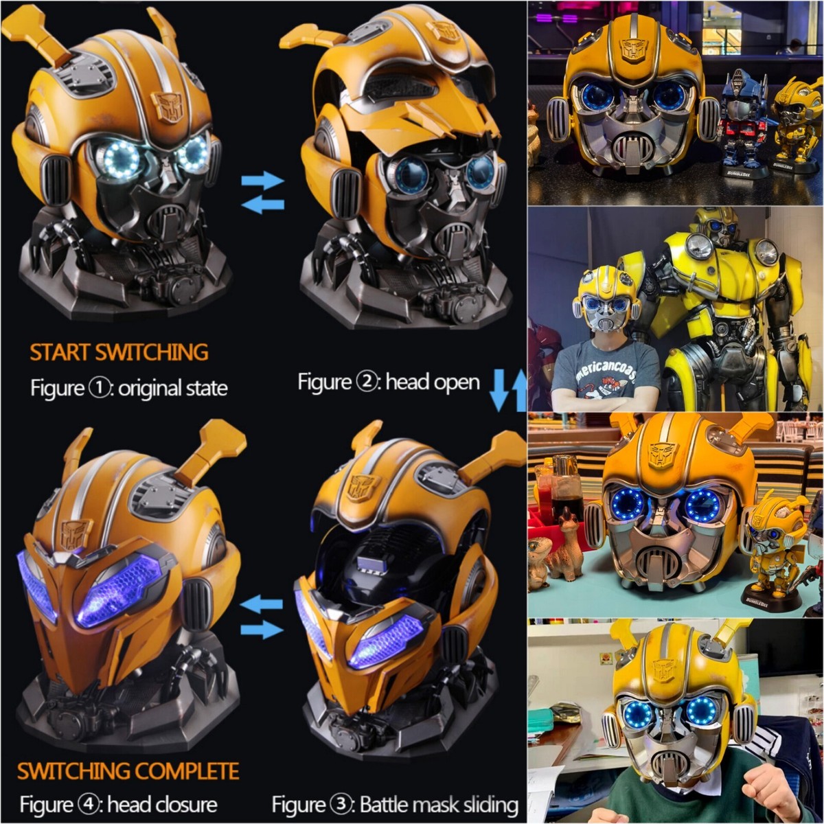 1:1Voice Control Bumblebee Helmet ( English )/Toys/Birthday