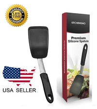 Kitchen Spatula Silicone Turner Pancake Egg Heat Resistant 440 Degrees Cooking S
