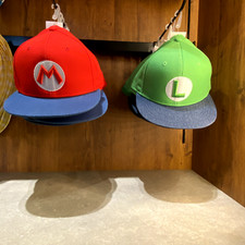 SUPER NINTENDO WORLD Limited Item Mario Luigi Cap Set Baseball Cap USJ Brand New