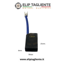 SPAZZOLA CARBONCINO 8x16x25 12V 24V PER MOTORI ELETTRICI CARRELLI ELEVATORI