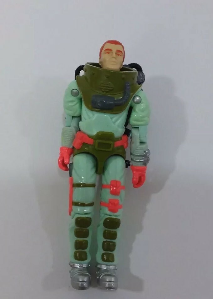 GI Joe Vintage 80s Figure Hasbro 1989 DEEP SIX Diver 100% Not
