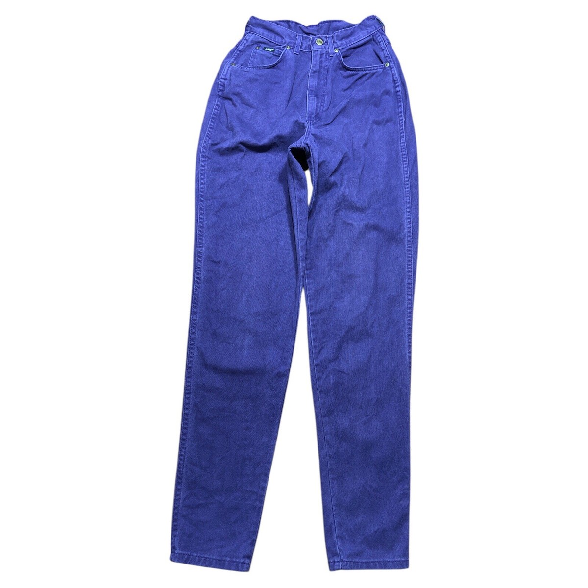 デニム・ジーパン   Women's Signature 90s Dark Blue Denim Vtg Chic Jeans Womens Tag 9 Tall X 33 Inseam (24x33) Purple