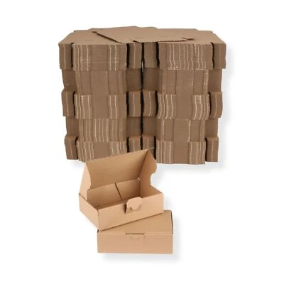 500 St. Maxibriefkarton-& Warenpost Karton braun 160x110x50 mm DINA6 Faltkarton - Bild 1 von 4